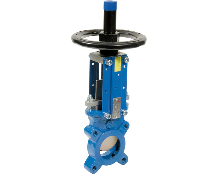 Cast iron knife gate valve 176 F304 gate/Metal seat with wheel DN50