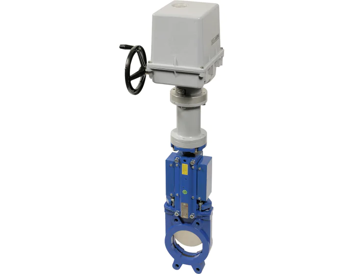 Cast iron knife gate valve 177 DN50 + SO2 230V AC