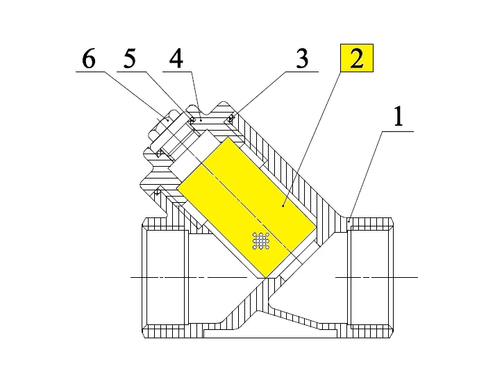 Screen for Y-strainer 230 1/4''-1/2'' - Mesh 1 mm